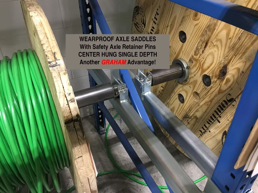 CHSD Single Depth Center Hung Reel Rack 10,000 LB. - View 5