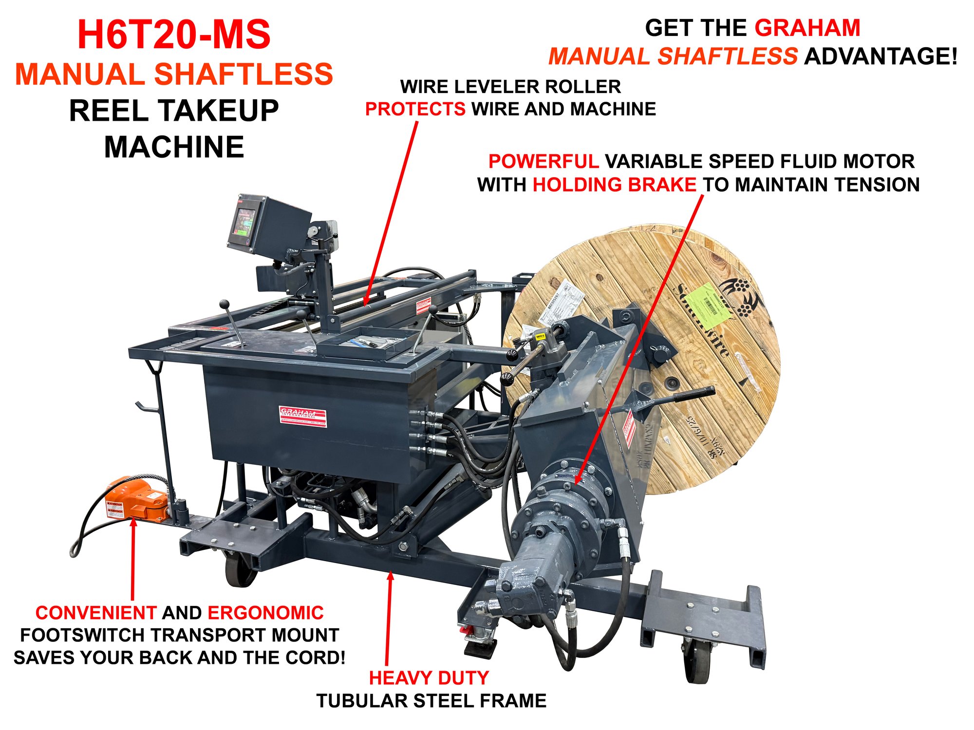 H6T20-MS Manual Shaftless Takeup Machine - View 2