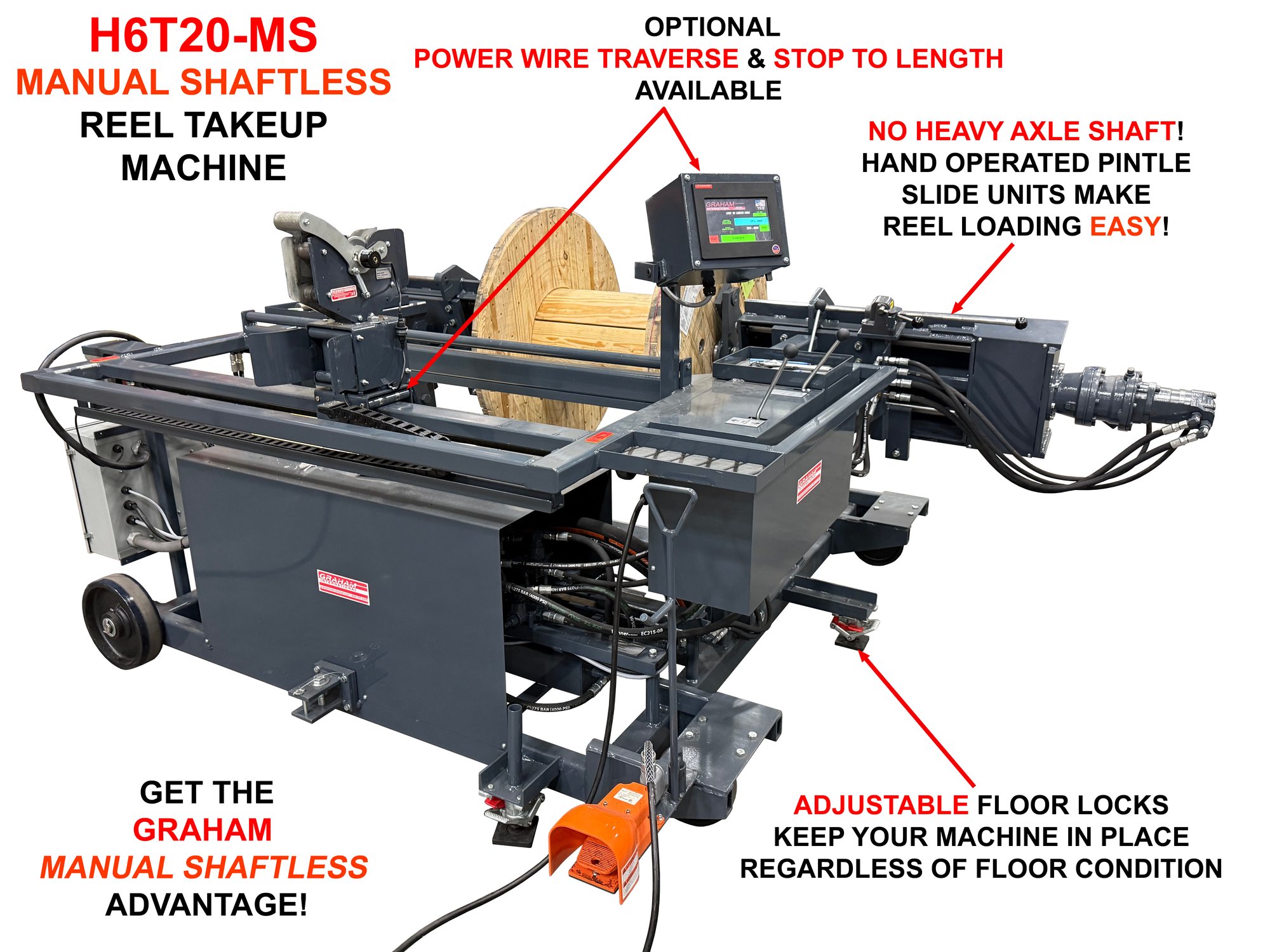 H6T20-MS Manual Shaftless Takeup Machine - View 4